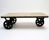 The Attic Hawaii Metal Centre Table Natural